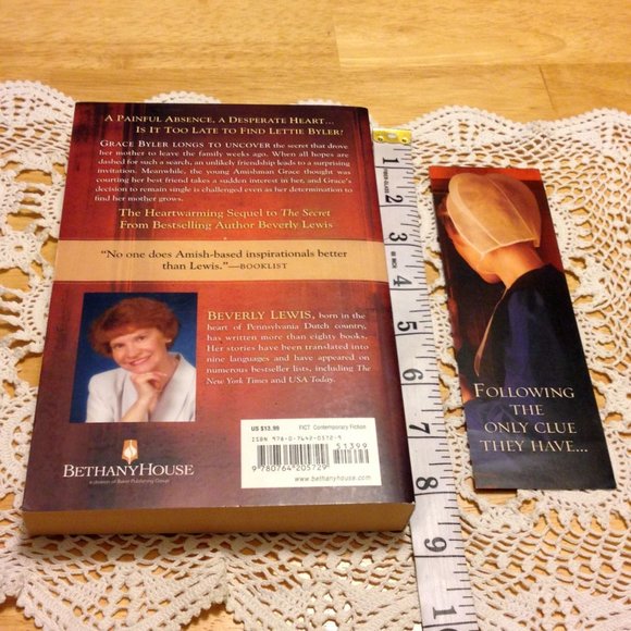 3 for $10 book sale! Amish -  The Missing, signed w/bookmark. Beverly Lewis - Picture 2 of 9
